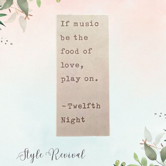 🎉 10/$10 Stickers - Inspiring Celebrity Quote Waterproof Decals - Twelfth Night - Picture 1 of 2